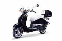 Techno Classic 2.0 125 schwarz - inkl. Top Case - Sitz: weiss Techno Classic 2.0 125 schwarz - inkl. Top Case - Sitz: weiss